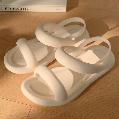 Thin Strip Fashion All-Match Flat Bottom Seaside Holiday Sandals