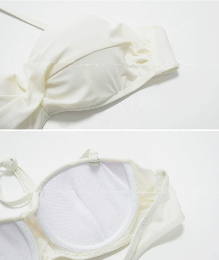 Gathering Breast Holding Swimsuit Bride Wedding Photography Chest Paste