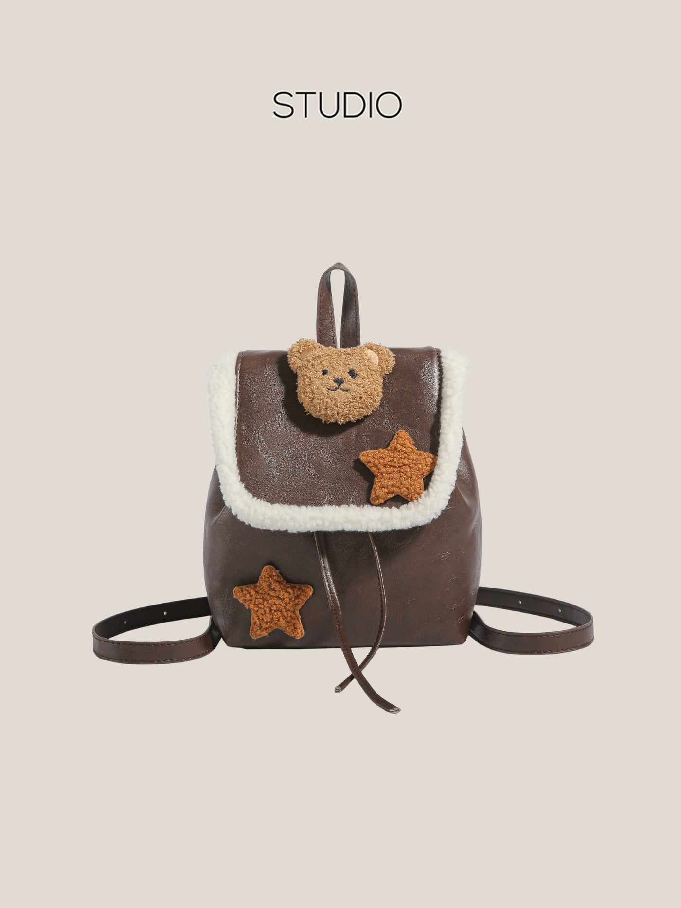 Y2g Millennium Lamb Wool Bear Backpack