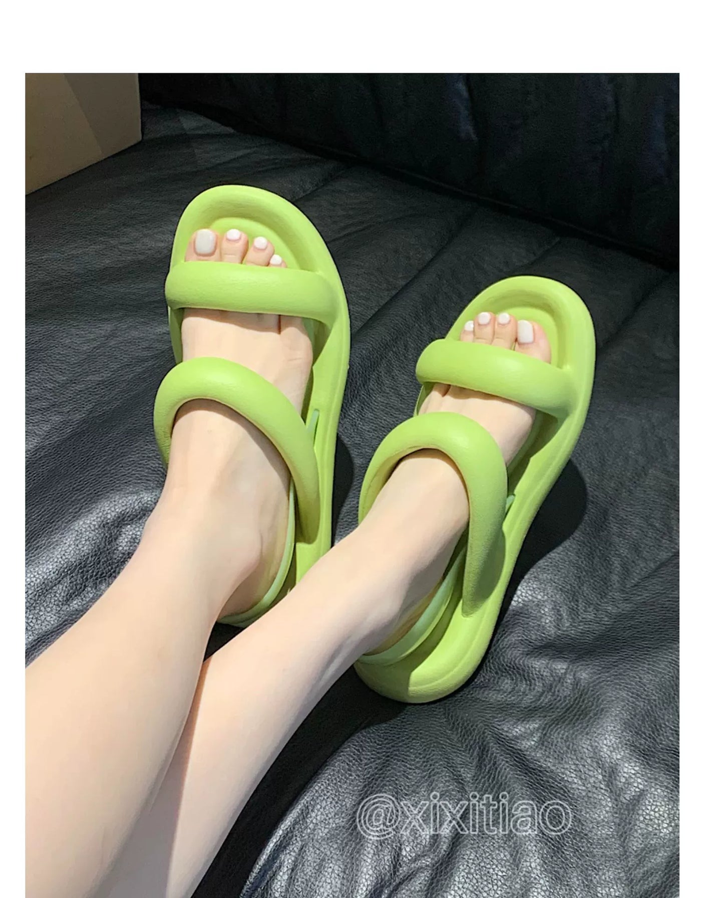 Thin Strip Fashion All-Match Flat Bottom Seaside Holiday Sandals