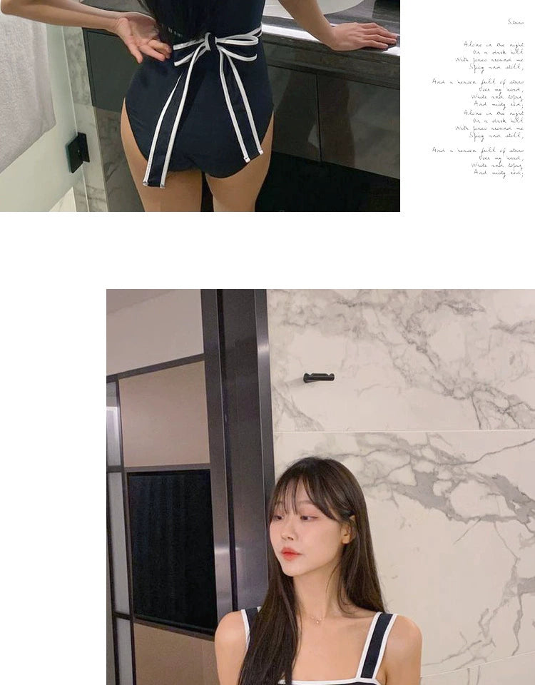 Swimsuit Summer Fancy 2024 New Arrival Best Selling Covering Belly Thin One-Piece Ins Style Hot Spring Gather Student Vacation