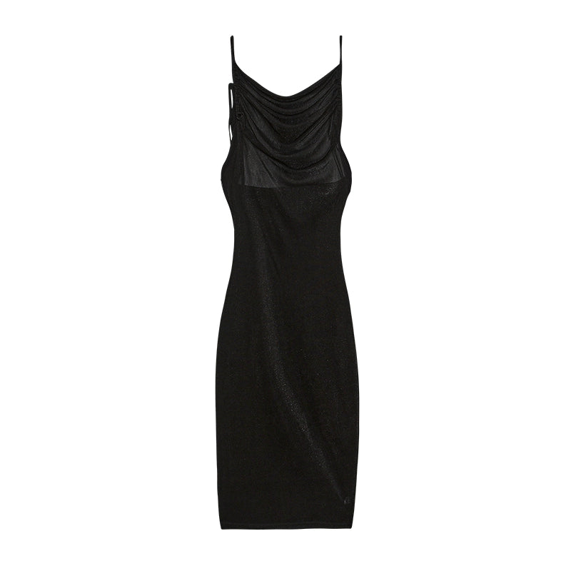 2024 New Summer Fashion Sexy Strapless Dress Strapless Hang Neck Temperament Dress