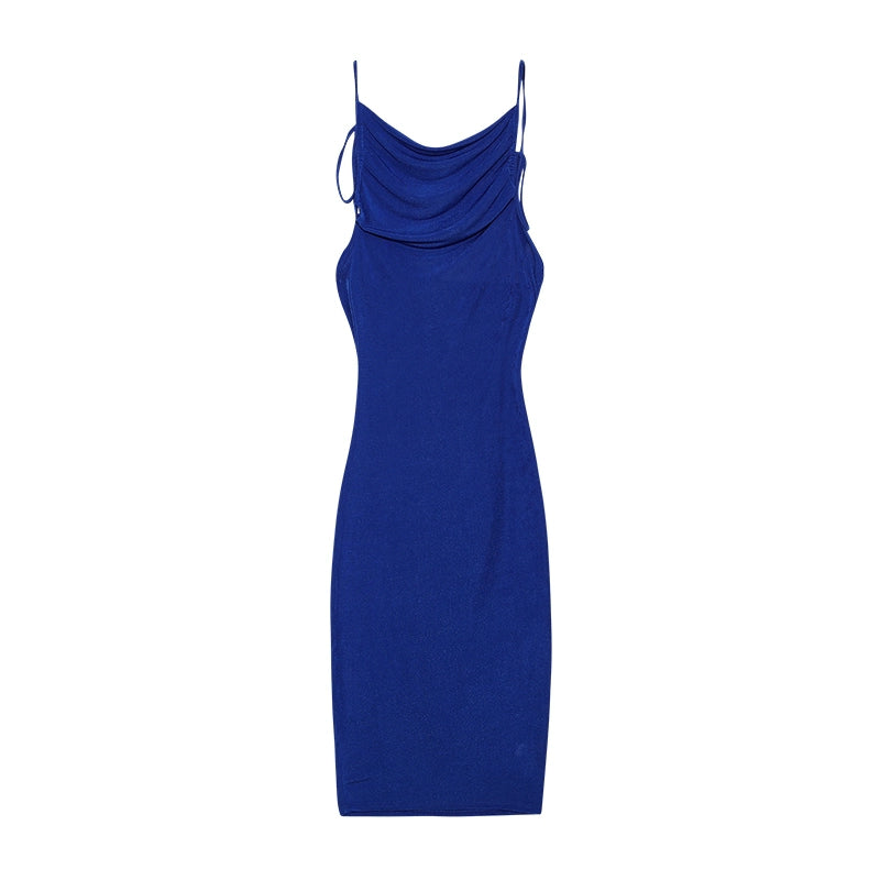 2024 New Summer Fashion Sexy Strapless Dress Strapless Hang Neck Temperament Dress