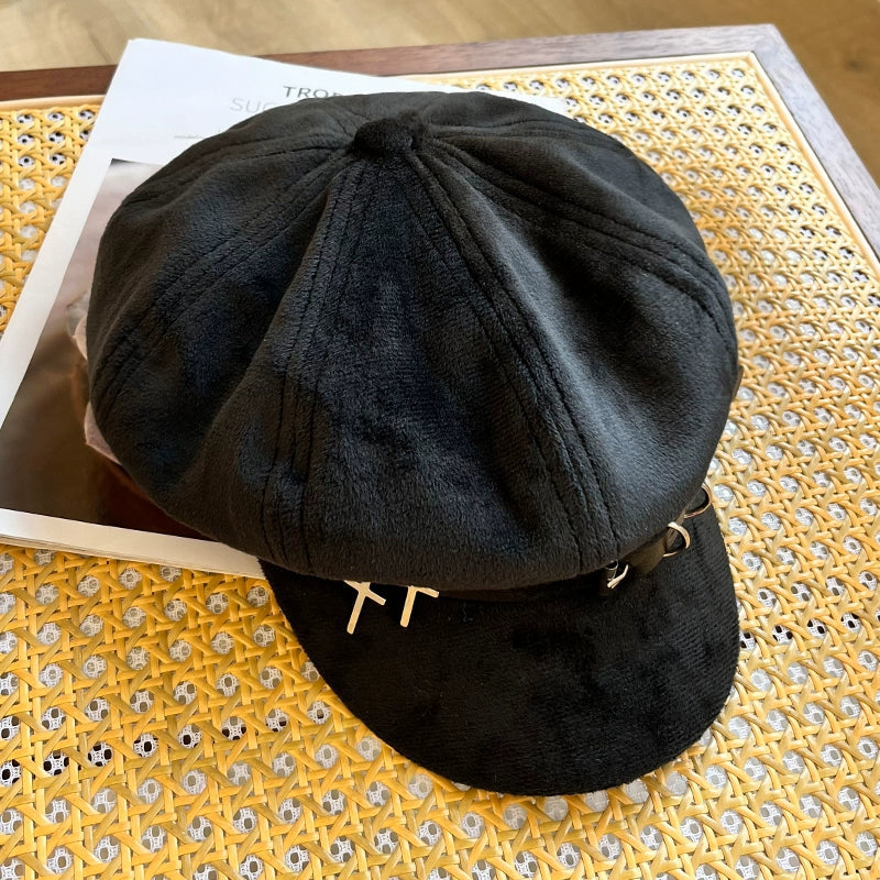 Y2g Punk Subculture Niche Design Painter Cap Children's Autumn and Winter Sweet All-Match Make Your Face Look Smaller Beret Fashion