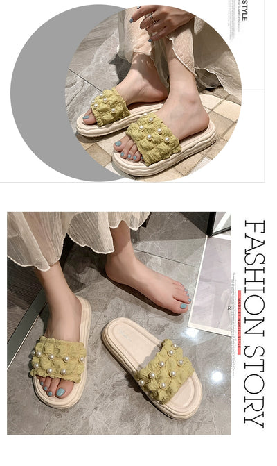 Thick Sole Fairy Style Seaside Vacation Beach Sandals