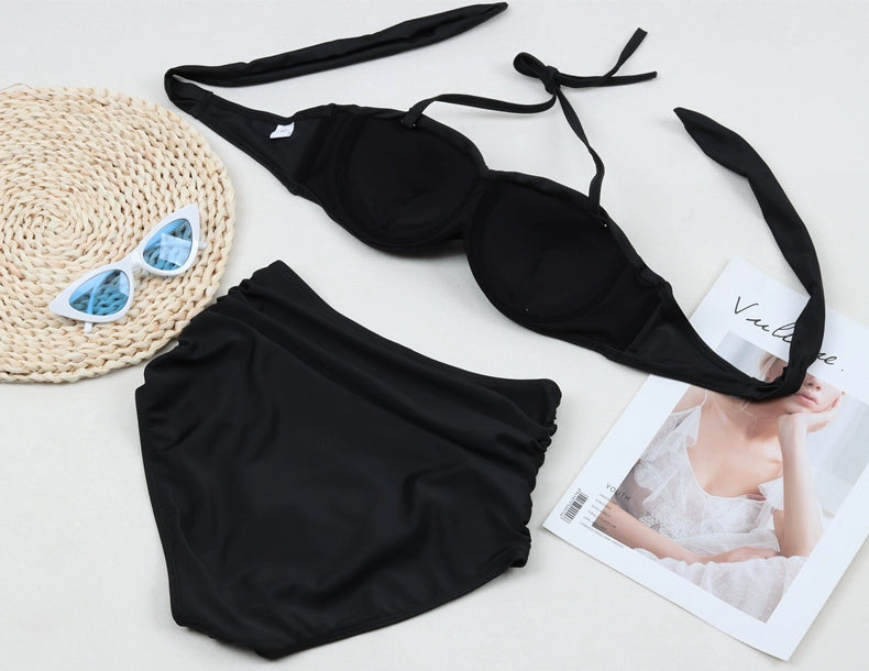 Gathering Breast Holding Swimsuit Bride Wedding Photography Chest Paste
