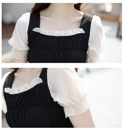 Classy Fried Street Parent-Child Clothes 2025 Summer New Skirt Seaside Holiday Girl Dress Mother-Daughter Matching Outfit Fashionable