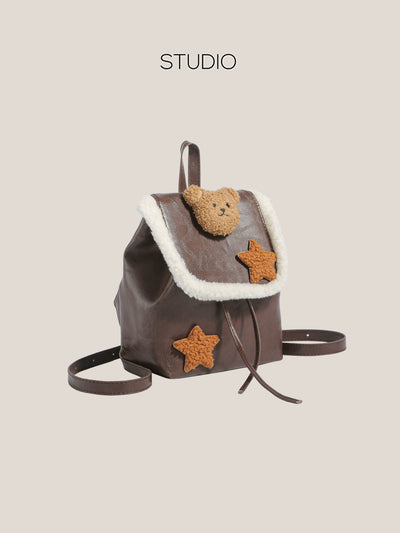 Y2g Millennium Lamb Wool Bear Backpack