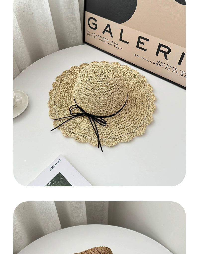 Straw Hat Summer Foldable Beach Women's Fresh Hat