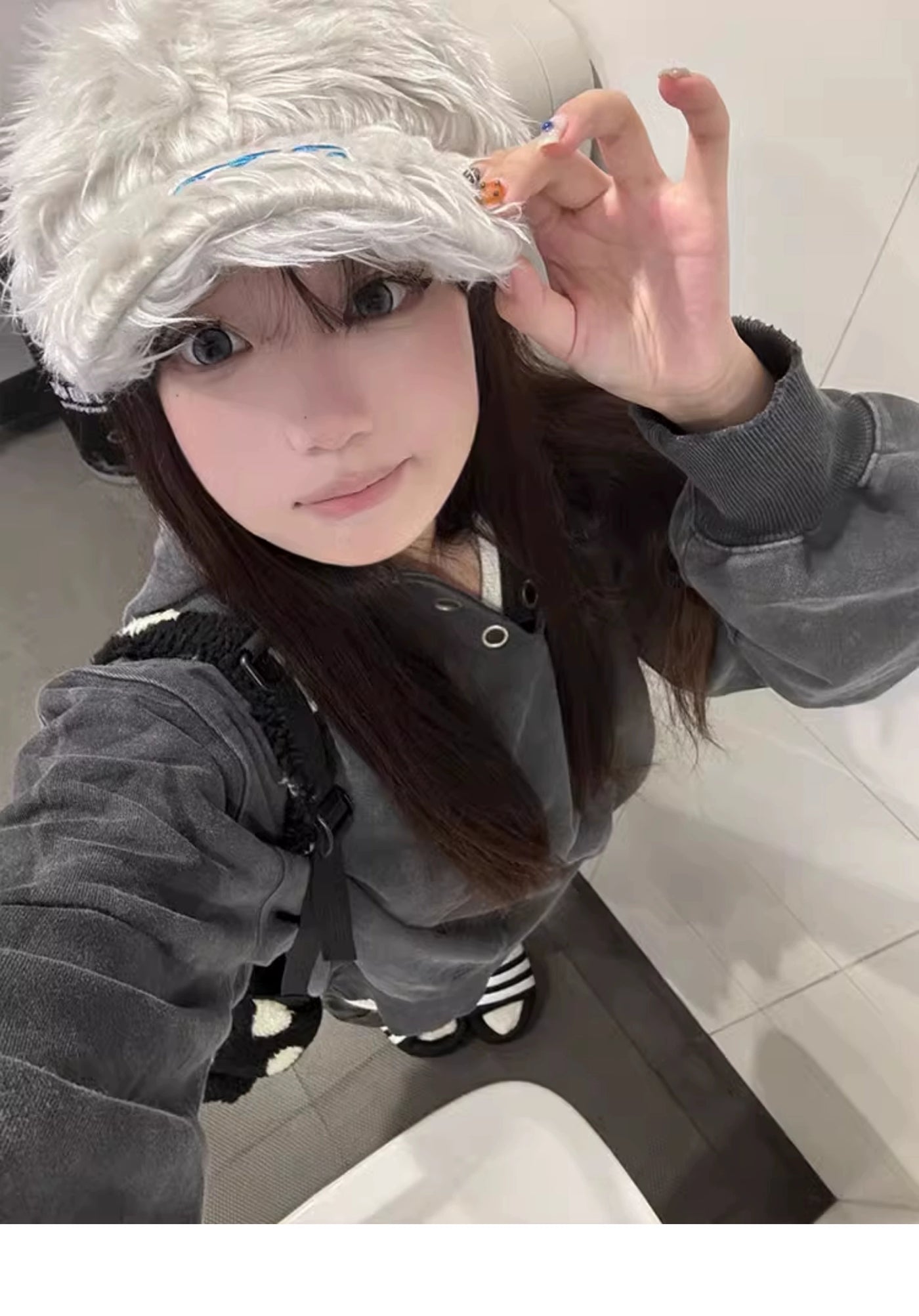 2024 K-style Ins Style 777 Color Embroider Plush Peaked Cap Female Street Baseball Cap Y2g Sexy Trendy