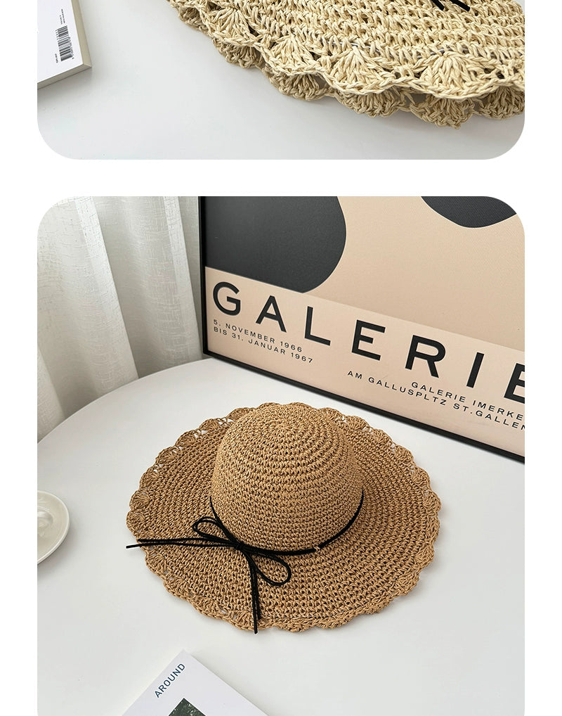Straw Hat Summer Foldable Beach Women's Fresh Hat