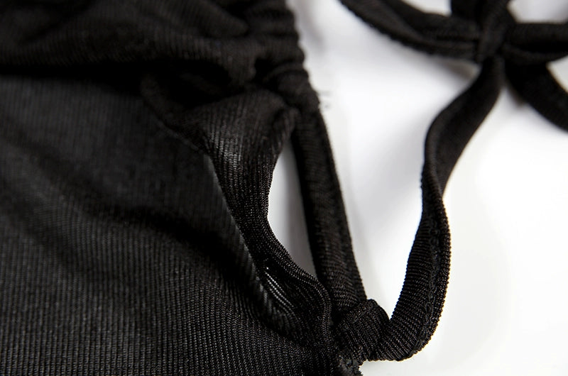 2024 New Summer Fashion Sexy Strapless Dress Strapless Hang Neck Temperament Dress