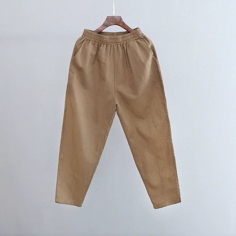 Artsy Loose and Simple Slimming Thin Holiday Capri Pants