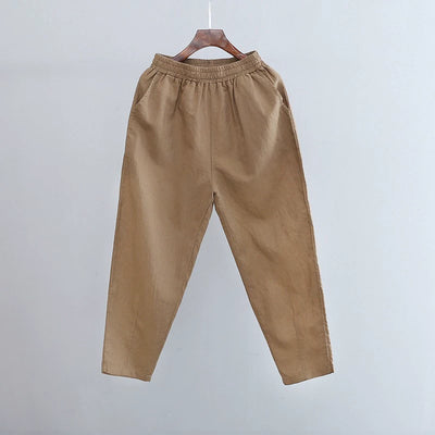 Artsy Loose and Simple Slimming Thin Holiday Capri Pants