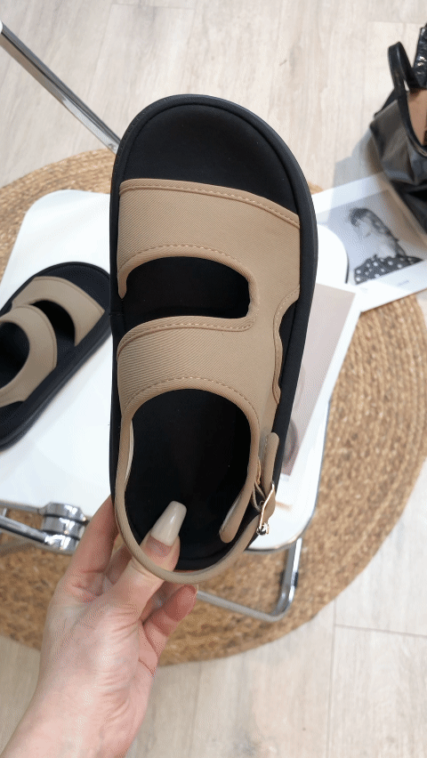 Soft Elastic Thick Sole Elastic Band Slip-on Casual Sandals
