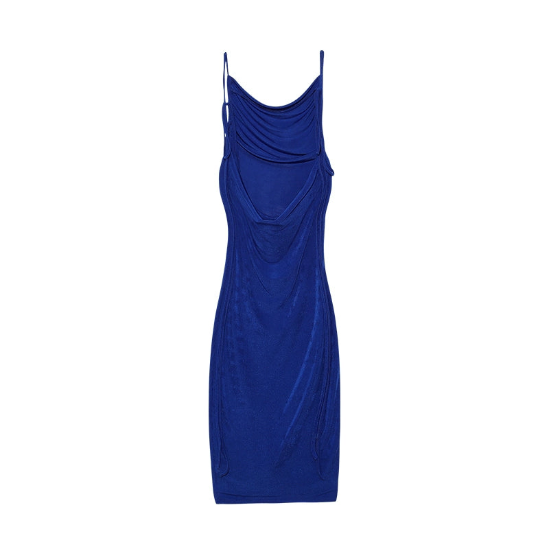 2024 New Summer Fashion Sexy Strapless Dress Strapless Hang Neck Temperament Dress