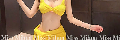 2025 New Swimsuit Women's Ins Style Sexy Separates Bikini Sexy Push up Three-Piece Vacation Women's Swimsuit