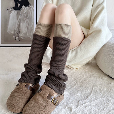 Yoga Pants Foot Sock Female Gray Bunching Socks Knee Socks Autumn and Winter Knee Socks Y2g Leg Warmer Calf Socks Matching Dad Shoes