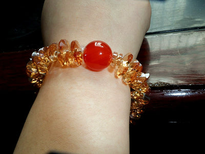 2024 Goddess Fan Affordable Luxury Style Simple and Natural 5alevel Red Agate Crystal Bracelet Fashion Beautiful Bracelet