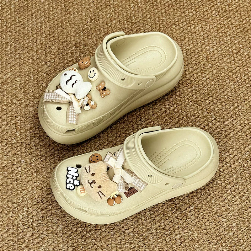 [Shoes Not Included] Hole Shoes Accessories Shoe Ornament Shoe Buckle Decorative Dopamine Y2g Accessory Baroque Suit