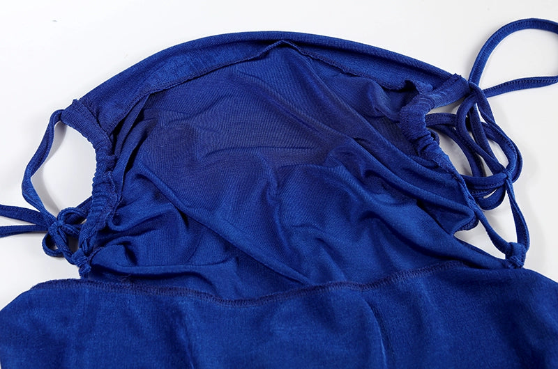 2024 New Summer Fashion Sexy Strapless Dress Strapless Hang Neck Temperament Dress