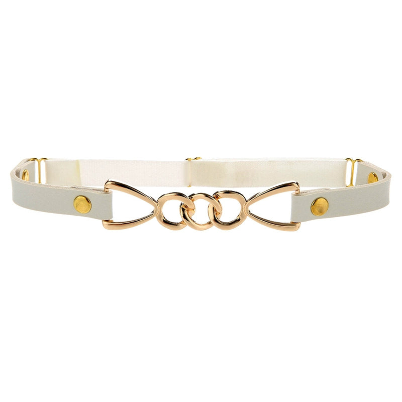 Geometric Pattern Leather Thigh Ring Gothic Golden Leg Bracelet Leg Circle Subculture Harajuku Style Punk Jewelry Y2g Style