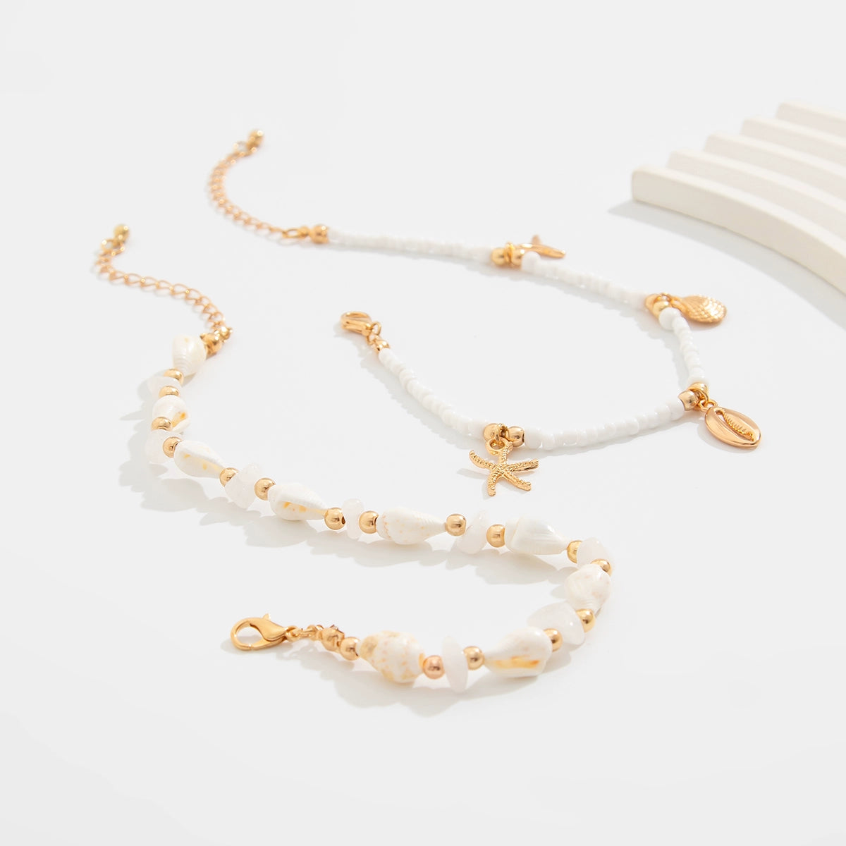 Fashion New Holiday Natural Shell Anklet Female Ins Niche Design Classy Sexy Beach Accessories Tide