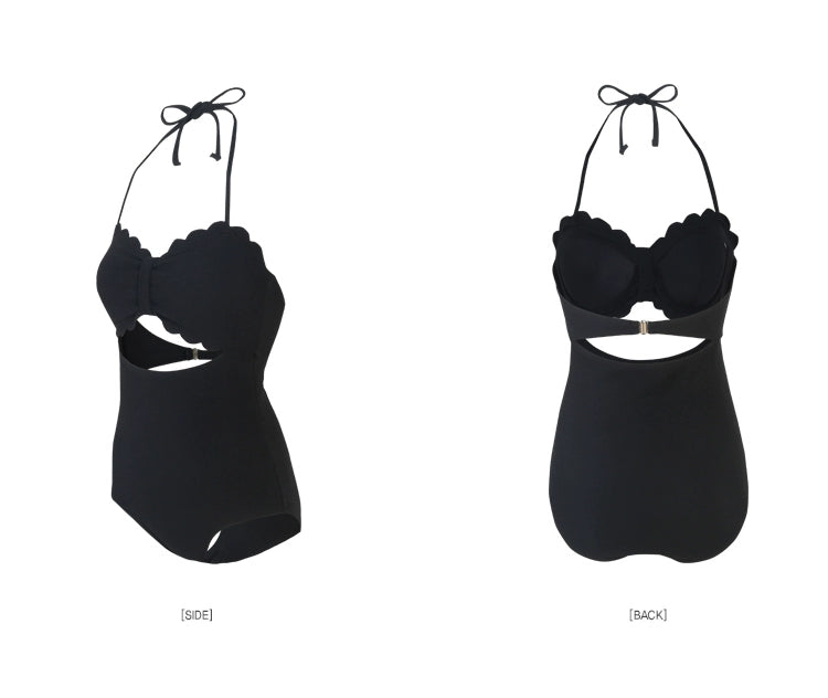 Black Camisole Sexy Women Japanese Slim Student Swimsuit