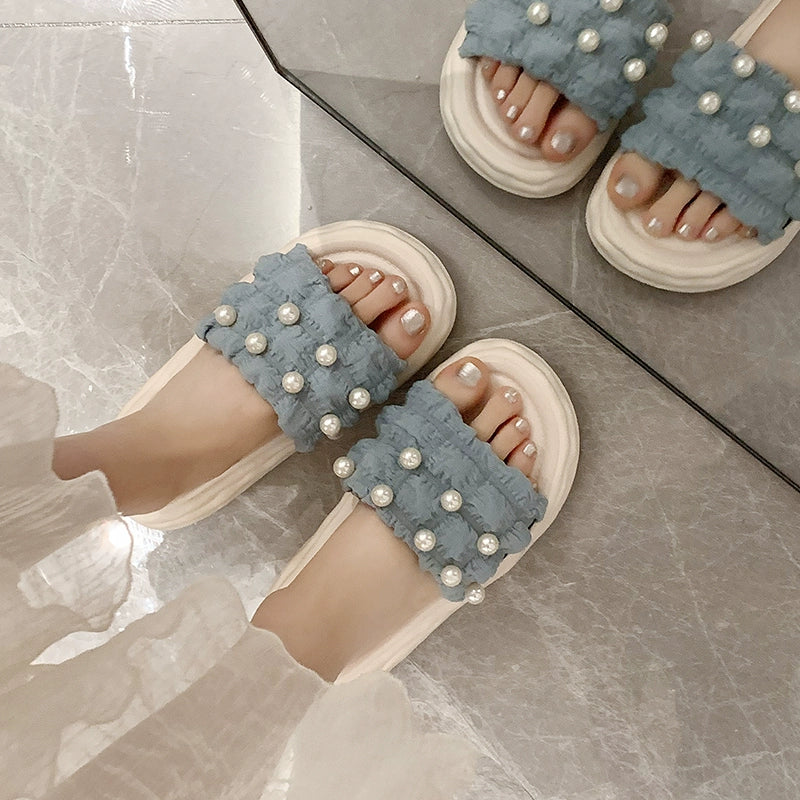 Thick Sole Fairy Style Seaside Vacation Beach Sandals