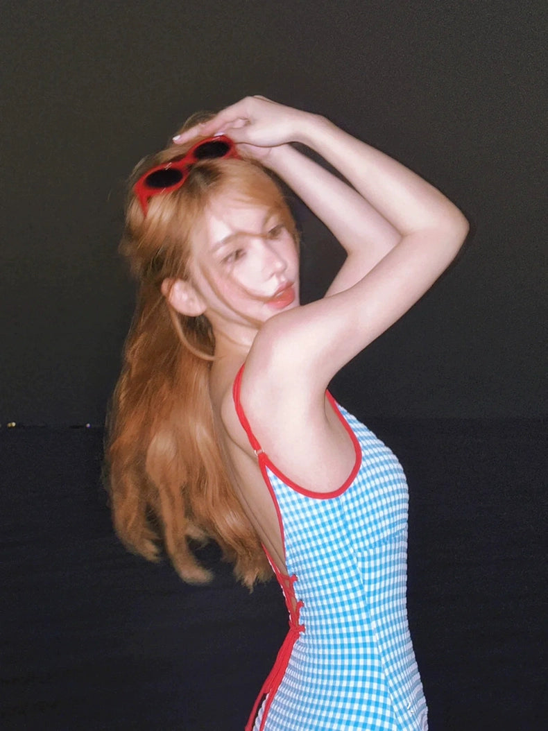 Summer Fresh Gingham Loli Pure Female Bandage