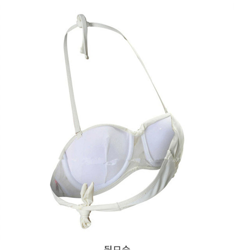 Gathering Breast Holding Swimsuit Bride Wedding Photography Chest Paste