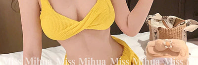 2025 New Swimsuit Women's Ins Style Sexy Separates Bikini Sexy Push up Three-Piece Vacation Women's Swimsuit
