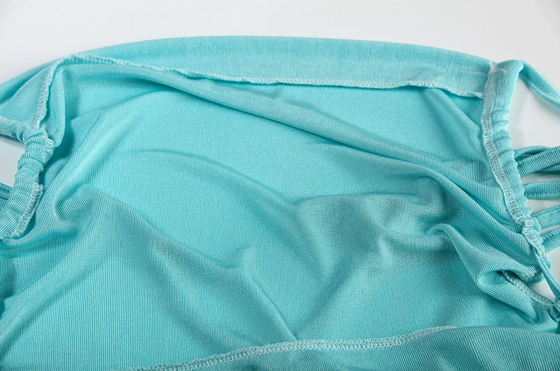 2024 New Summer Fashion Sexy Strapless Dress Strapless Hang Neck Temperament Dress