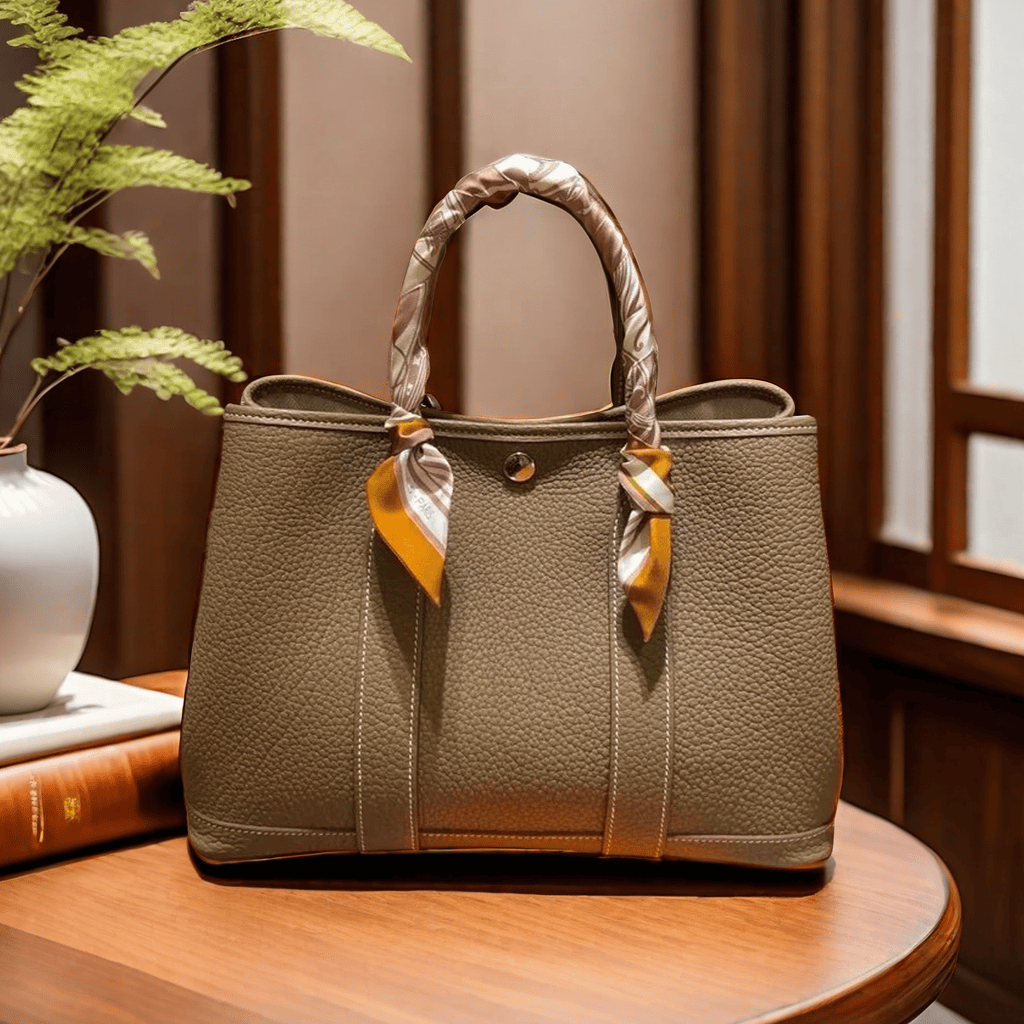 2024 New Genuine Leather Ladies' Bags Tote Bag Shoulder Crossbody Tote Bag Cowhide Handbag Large Capacity Versatile Minimalist