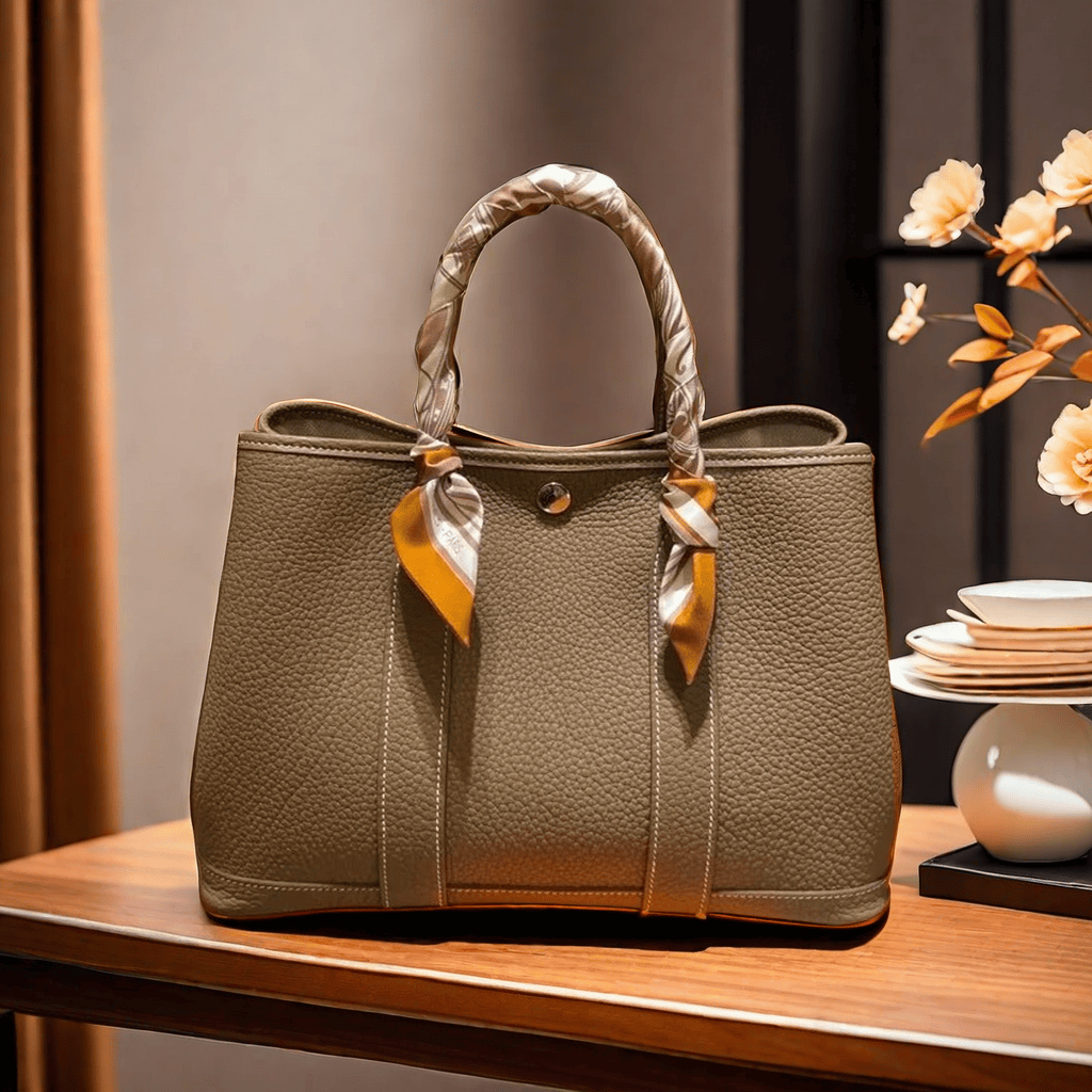 2024 New Genuine Leather Ladies' Bags Tote Bag Shoulder Crossbody Tote Bag Cowhide Handbag Large Capacity Versatile Minimalist