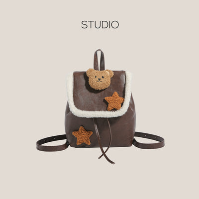 Y2g Millennium Lamb Wool Bear Backpack