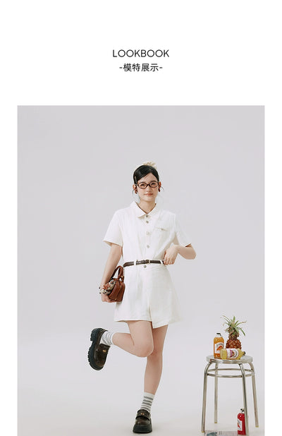 Li Xiaosan Loose-Fit Black Working Wear Dress Fake Two-Piece