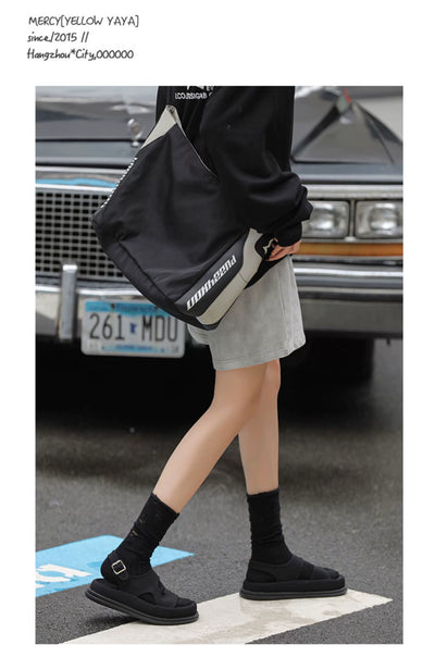 Soft Elastic Thick Sole Elastic Band Slip-on Casual Sandals