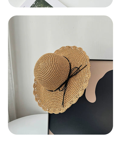 Straw Hat Summer Foldable Beach Women's Fresh Hat
