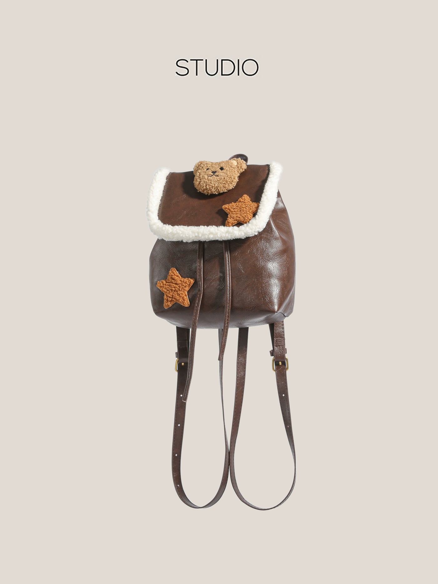 Y2g Millennium Lamb Wool Bear Backpack