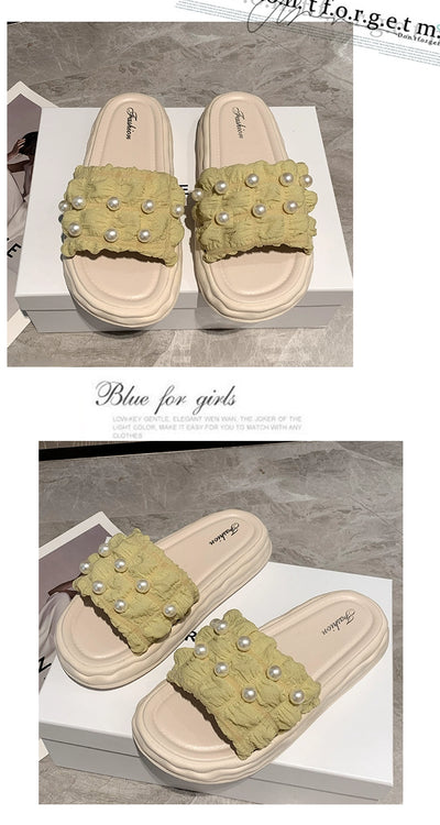 Thick Sole Fairy Style Seaside Vacation Beach Sandals