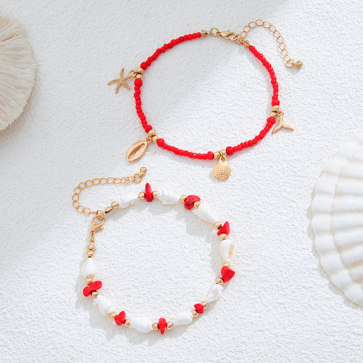 Fashion New Holiday Natural Shell Anklet Female Ins Niche Design Classy Sexy Beach Accessories Tide