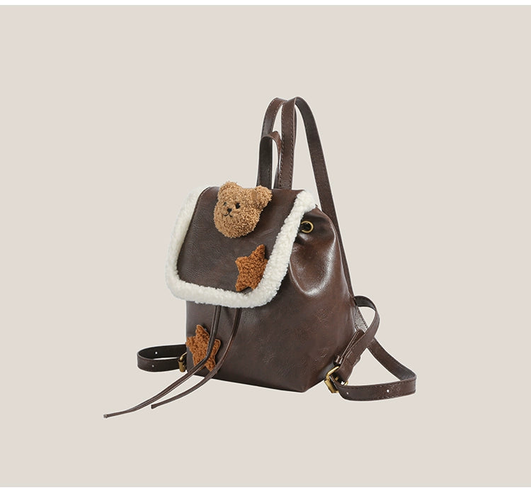 Y2g Millennium Lamb Wool Bear Backpack