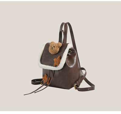 Y2g Millennium Lamb Wool Bear Backpack