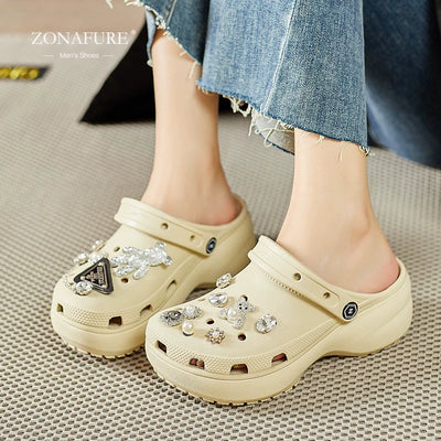 [Shoes Not Included] Hole Shoes Accessories Shoe Ornament Shoe Buckle Decorative Dopamine Y2g Accessory Baroque Suit