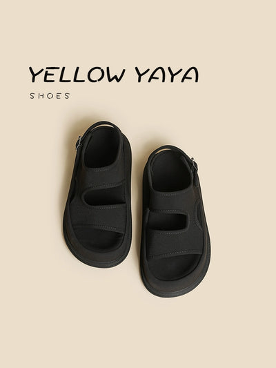 Soft Elastic Thick Sole Elastic Band Slip-on Casual Sandals