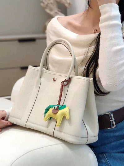 2024 New Genuine Leather Ladies' Bags Tote Bag Shoulder Crossbody Tote Bag Cowhide Handbag Large Capacity Versatile Minimalist
