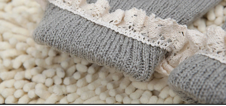 Women's Lolita Autumn Japanese-Style Wool Button Socks