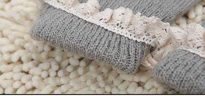 Women's Lolita Autumn Japanese-Style Wool Button Socks