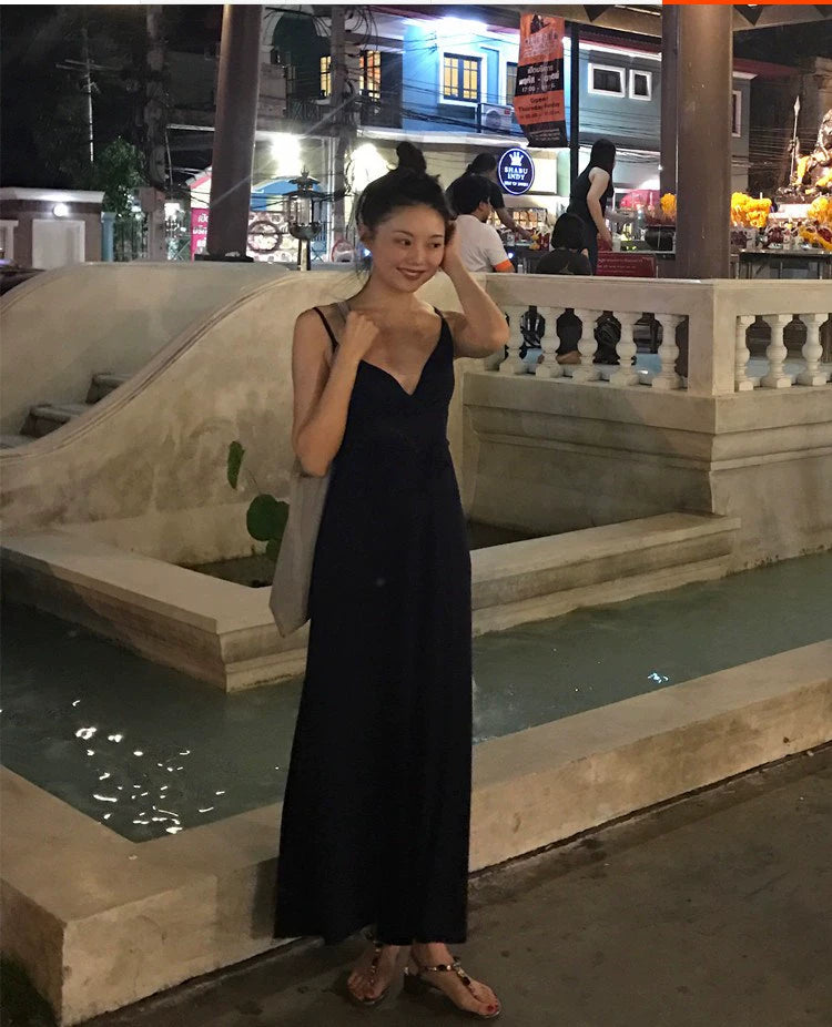 Modal Femous Style Sexy Slip Dress